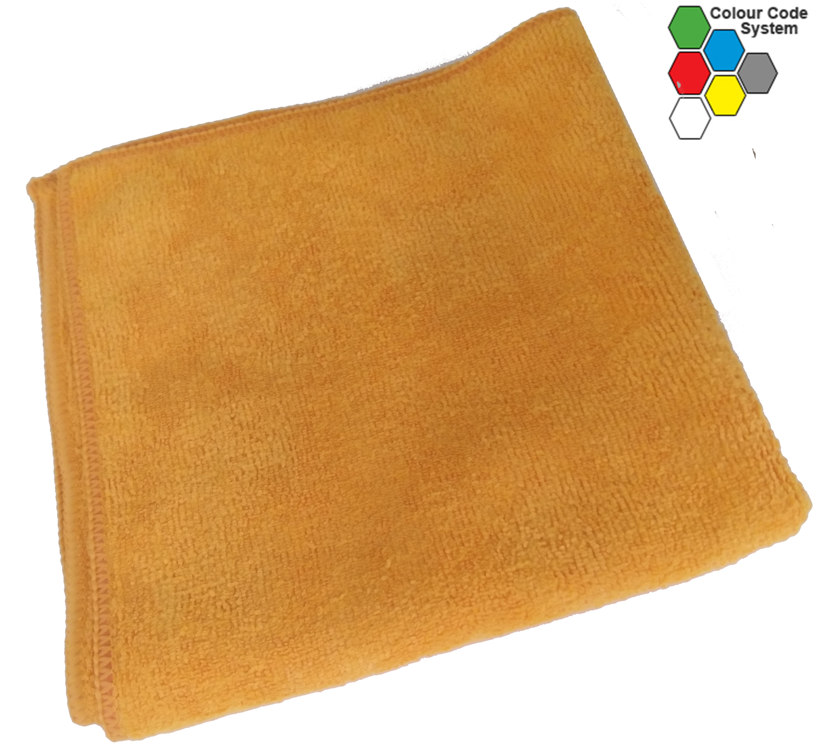 16"X16" M2® Woven Microfiber Cloth, All Purpose, Polyester, Orange