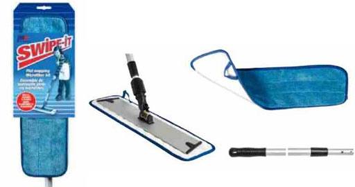 18" Swipe-It™ Velcro® Frame Kit, w/Microfibre Pad &Telescopic Handle