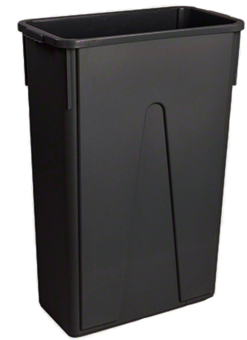 M2 Professional® Slim Rectangle Garbage Container, Black, 87L Capacity