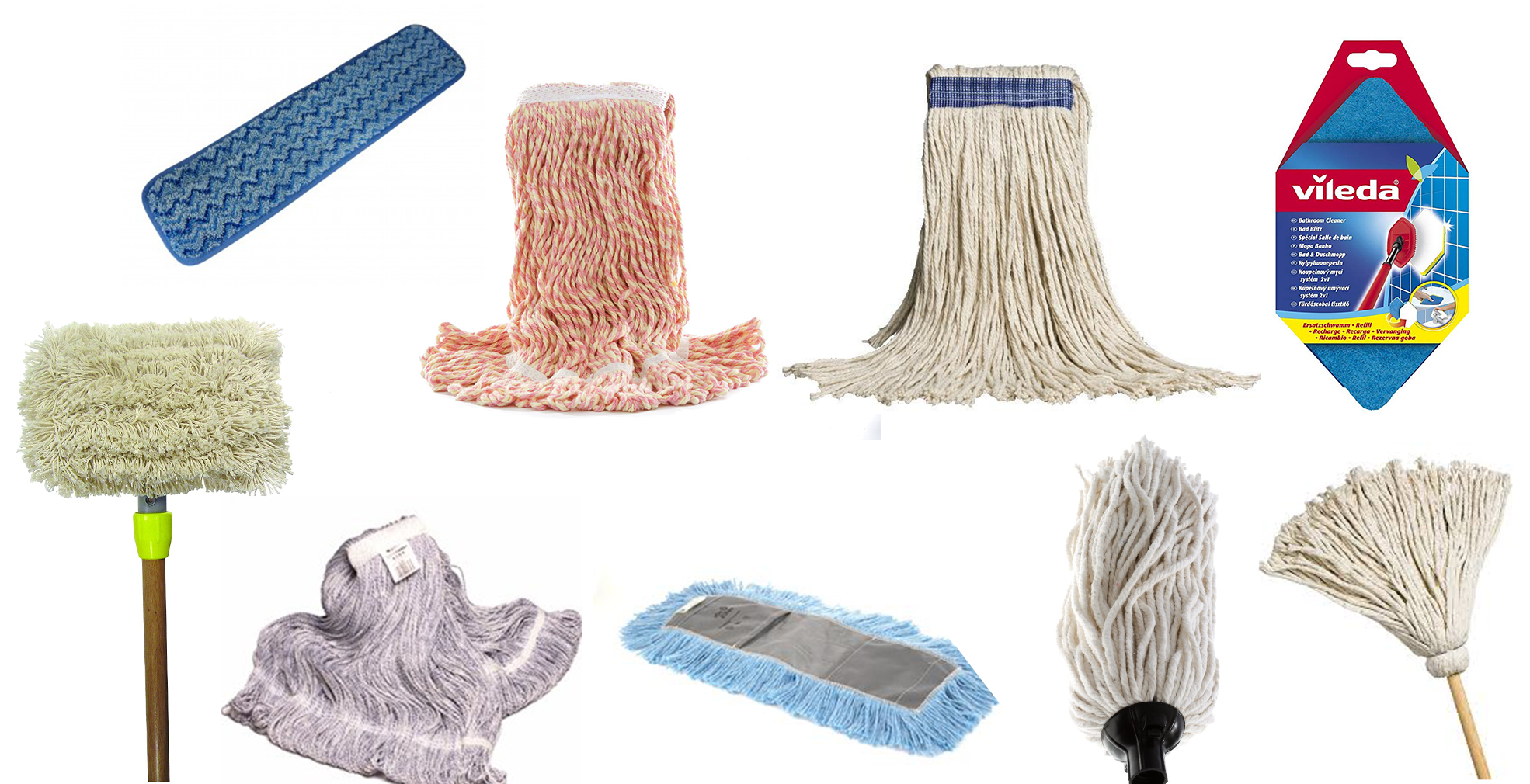 Dust Mops, Wet Mops, Mop Head Replacements & Tools