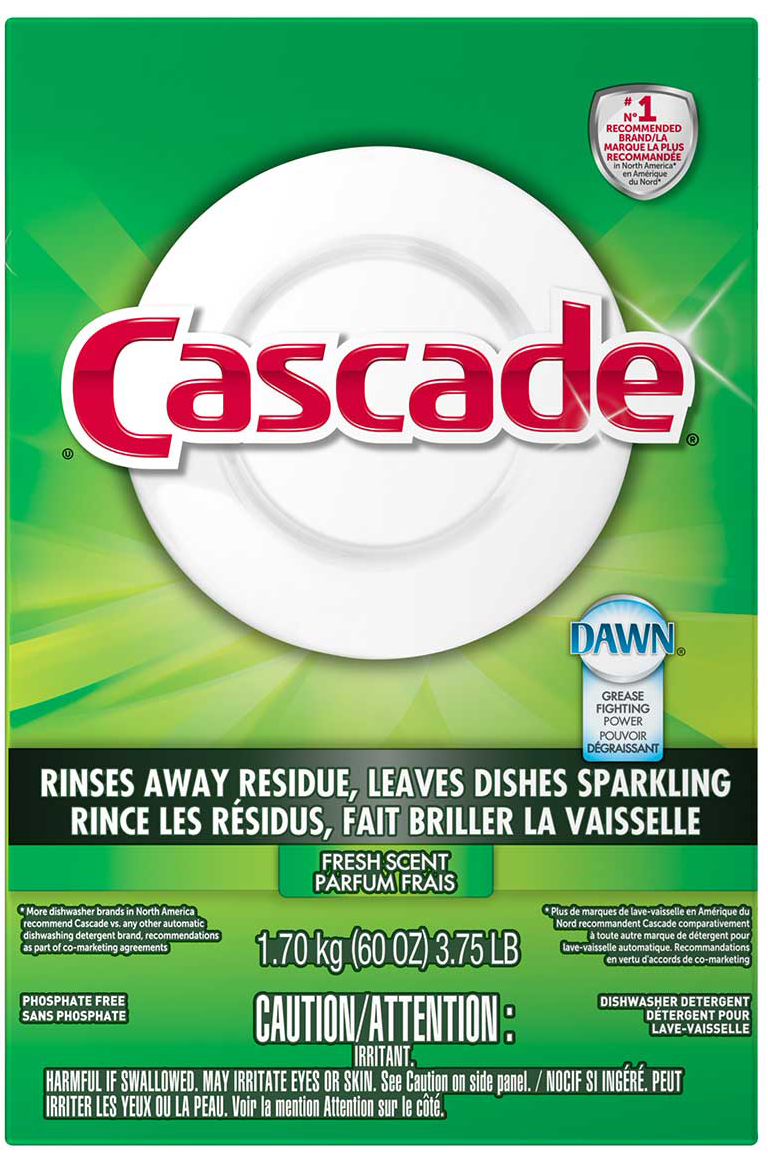 1.7kg Cascade® Powder Dishwasher Detergent, Dawn® Fresh Scent™