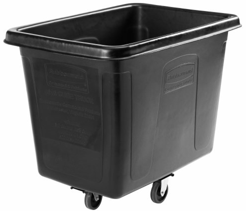 Rubbermaid® Executive Series™ Cube Truck, 16 Cubic Foot, Black