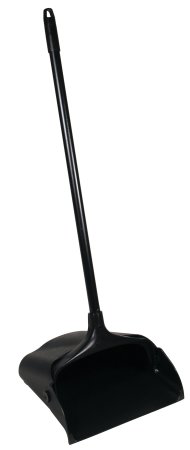 Rubbermaid® Lobby Pro™ Upright Dust Pan, Plastic, Black