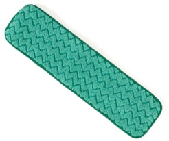 18" Rubbermaid® HYGEN™ Microfiber Dry Mop Pad, Green