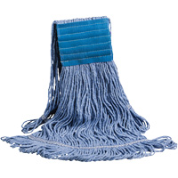 SM Super Looper™ Wide Band Mop Head, Polyester/Rayon Blend, Blue