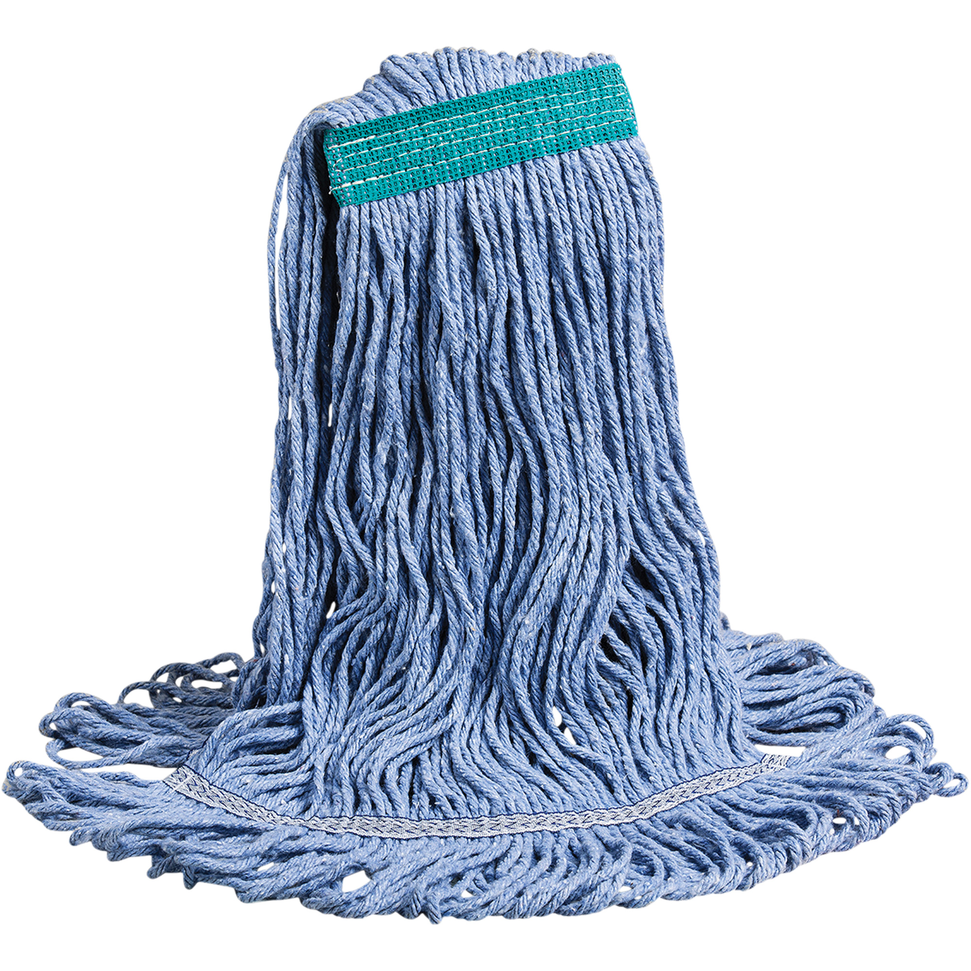 M Super Looper™ Narrow Band Mop Head, Polyester/Rayon Blend, Blue