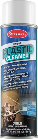 539mL Sprayway® SW848™ Plastic Cleaner, Glass & Surface, Aerosol Can