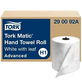 Tork Advanced Matic® Hand Towel Roll, 2-Ply White, 525 ft