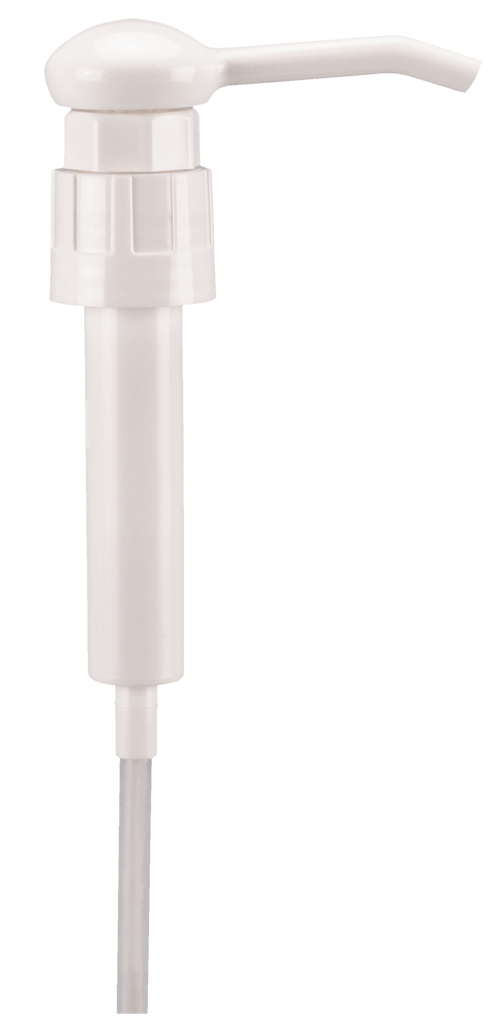 16" Impact® Rieke® Plastic Pail Pump, White, for 20L Pail