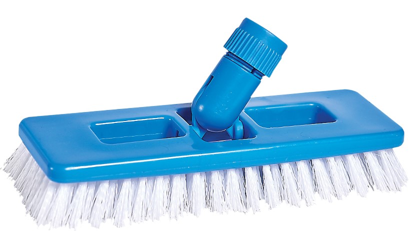 9" M2® Universal Scrub & Grout Brush, Plastic Block, Polypro Bristles