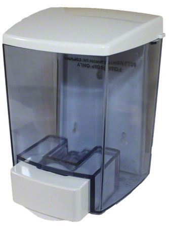 ClearVu Encore™ Foam Soap Dispenser, Manual Push Bar, White, 890mL Vol