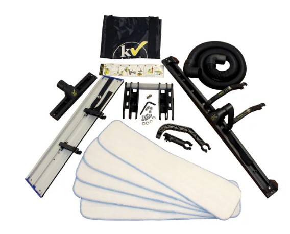 KaiVac® AutoVac™ Retrofit Kit, w/Hitch, Squeegee Head, Microfibre Pads