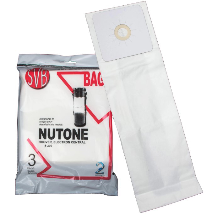 Nutone™ Paper Vacuum Bags, for Electron™ Central Vacuum, 3/Pk