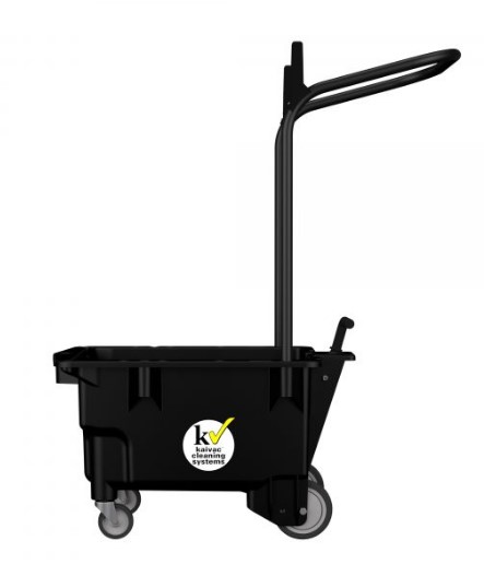 KaiVac® Trolley Bucket, Black, Plastic, 37.85L Capacity, For OmniFlex™