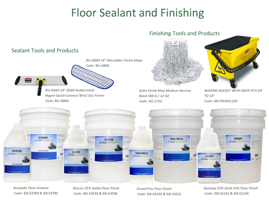 Floor Stripping & Burnishing Tools at Apple Cleaning Supplies 7 Sealants and Finishes