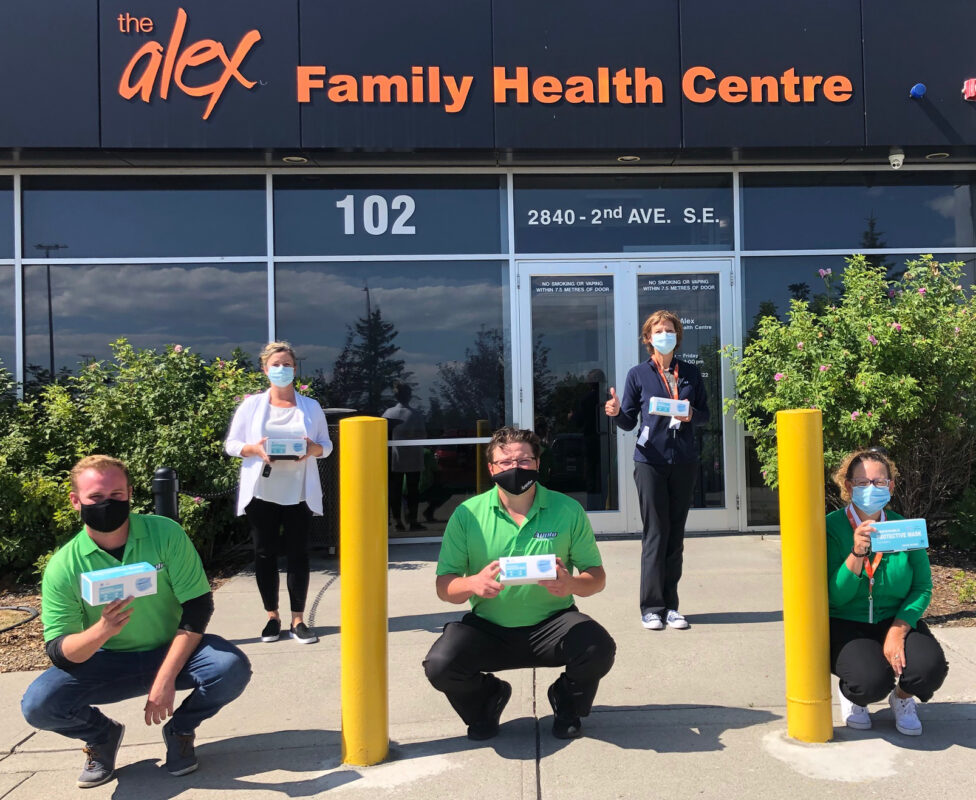 Apple Cleaning Supplies Donates to the alex Family Health Centre