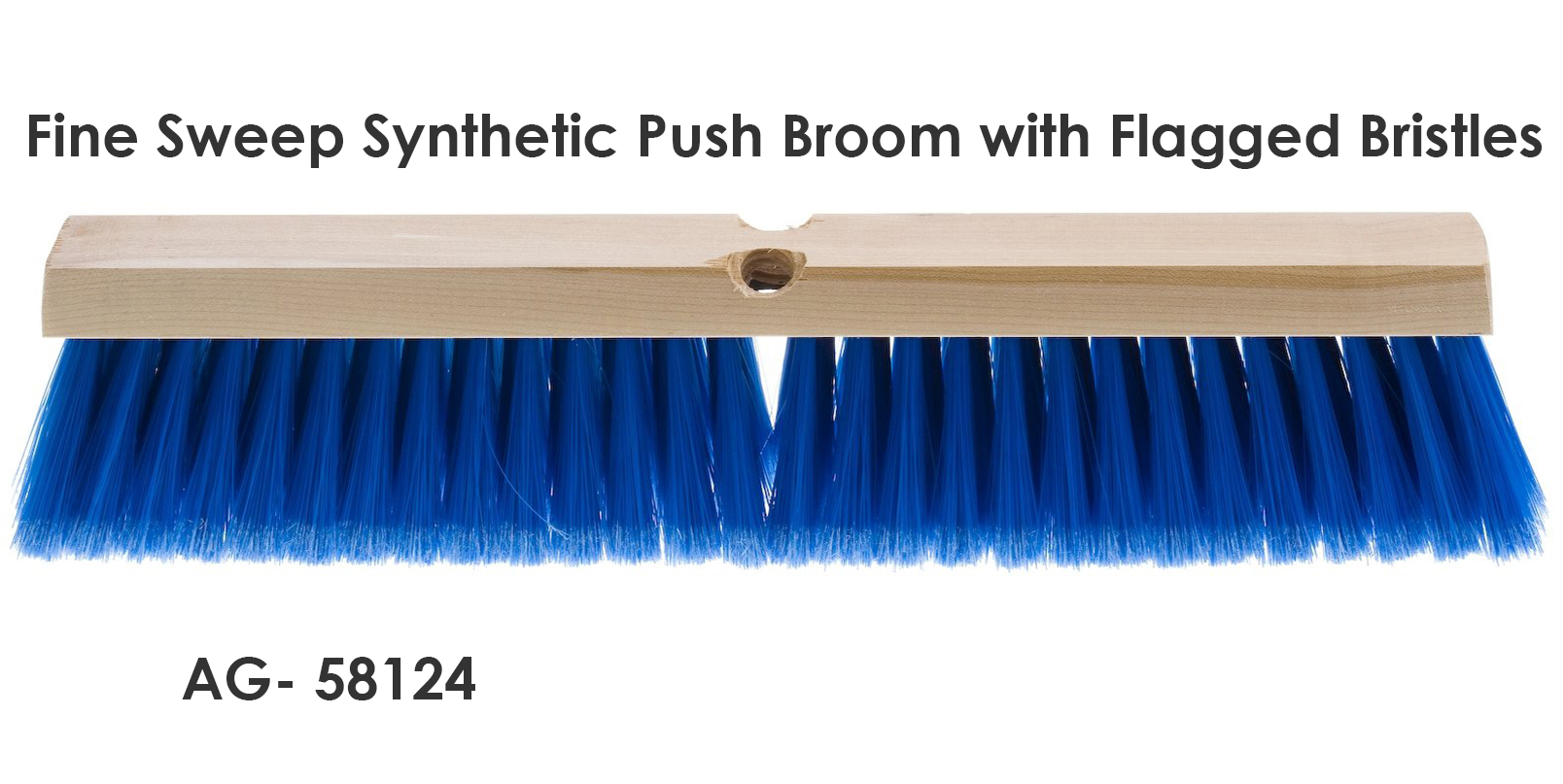 Atlas Graham® Fine Synthetic Fiber Push Broom 