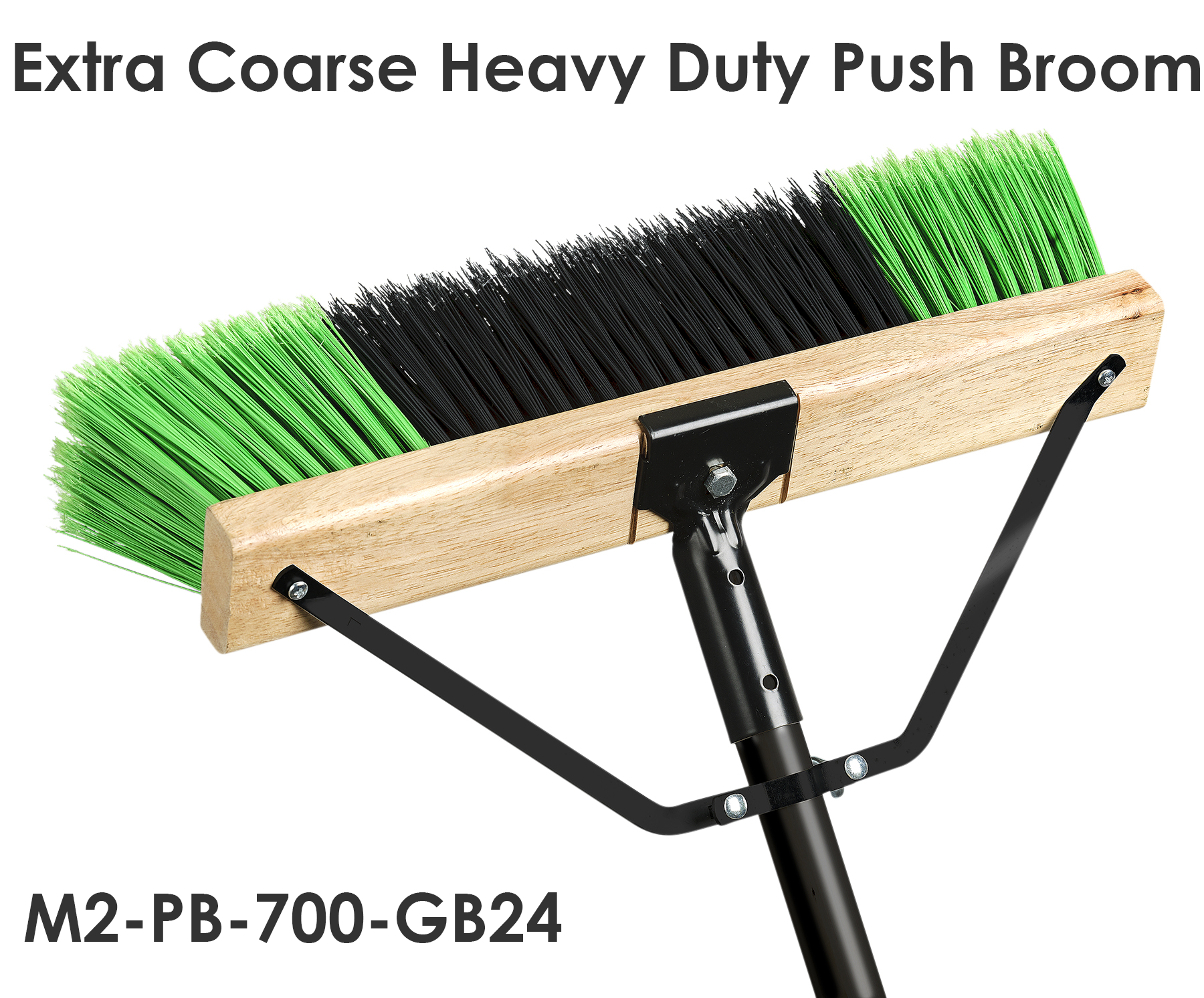 M2® Ryno™ Extra Coarse Heavy Duty Push Broom 