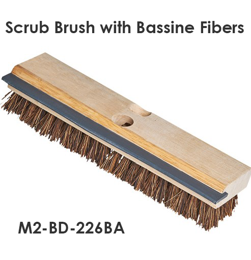 M2® Deck Scrub Brush with Bassine Fibers