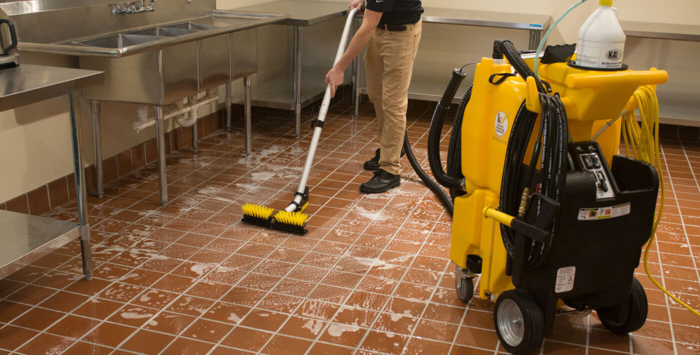 Kaivac No Touch 1750 Surface Cleaner in Use2